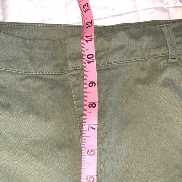 Old Navy Womens Khaki Pants Size 16 Standard Regular Cotton Stretch - Picture 8 of 9